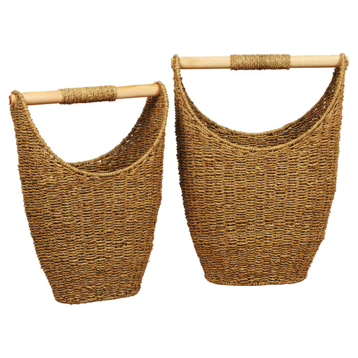 House Additions Seagrass 2 Piece Basket Set & Reviews Wayfair.co.uk